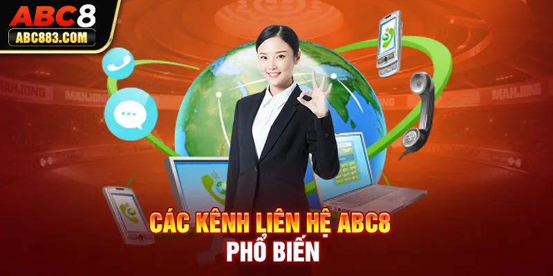 Các kênh liên hệ ABC8 phổ biến